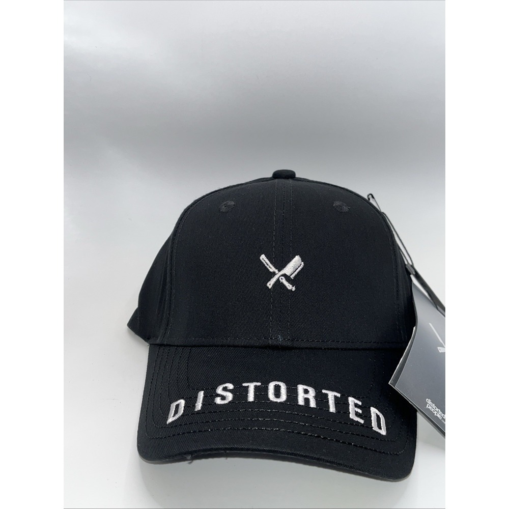 Distorted People Barber & Butcher Blades Adjustable Strapback Black Cap NWT